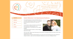 Desktop Screenshot of hebammenpraxis-rundherum.de